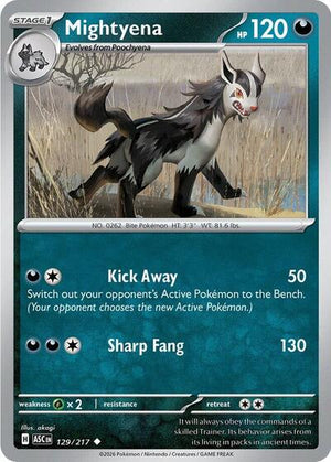 Pokemon TCG - ME: Ascended Heroes - Mightyena - 129/217