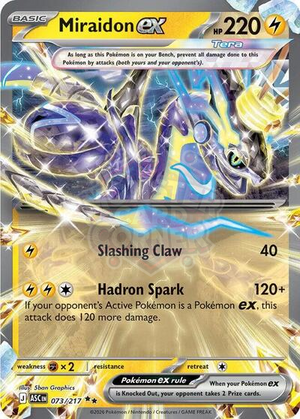 Pokemon TCG - ME: Ascended Heroes - Miraidon ex - 073/217 - Holofoil