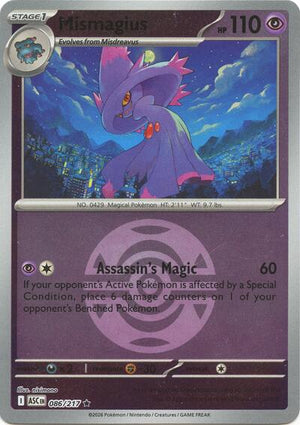 Pokemon TCG - ME: Ascended Heroes - Mismagius - 086/217 - Dusk Ball Reverse Holofoil
