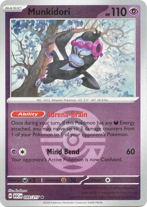 Pokemon TCG - ME: Ascended Heroes - Munkidori - 099/217 - Dusk Ball Reverse Holofoil