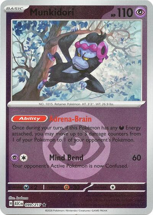 Pokemon TCG - ME: Ascended Heroes - Munkidori - 099/217 - Energy Symbol Reverse Holofoil