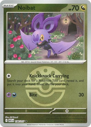 Pokemon TCG - ME: Ascended Heroes - Noibat - 156/217 - Friend Ball Reverse Holofoil