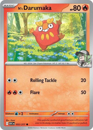 Pokemon TCG - ME: Ascended Heroes - N's Darumaka - 032/217