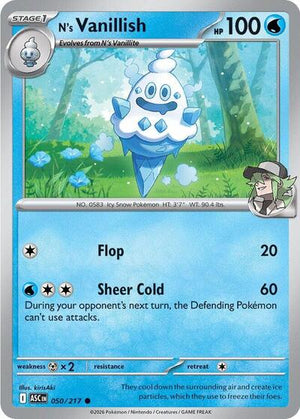Pokemon TCG - ME: Ascended Heroes - N's Vanillish - 050/217