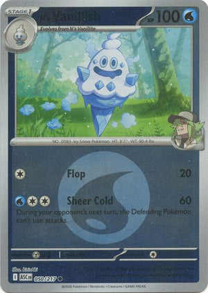 Pokemon TCG - ME: Ascended Heroes - N's Vanillish - 050/217 - Energy Symbol Reverse Holofoil