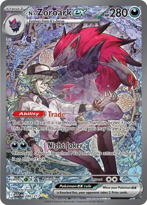 Pokemon TCG - ME: Ascended Heroes - N's Zoroark ex - 286/217 - Holofoil
