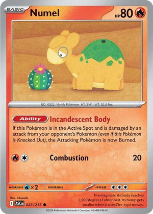 Pokemon TCG - ME: Ascended Heroes - Numel - 027/217