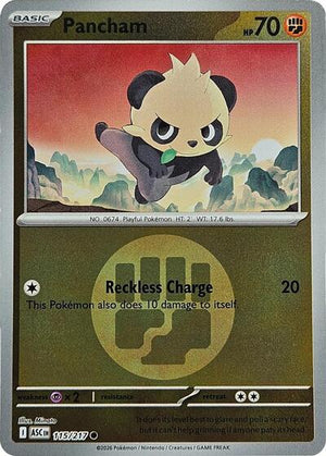 Pokemon TCG - ME: Ascended Heroes - Pancham - 115/217 - Reverse Holofoil