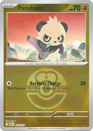 Pokemon TCG - ME: Ascended Heroes - Pancham - 115/217 - Love Ball Reverse Holofoil