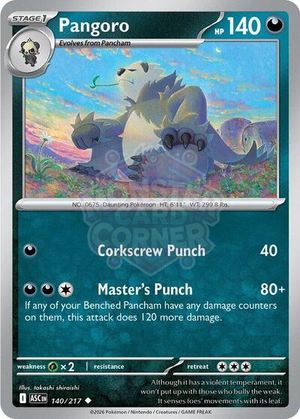 Pokemon TCG - ME: Ascended Heroes - Pangoro - 140/217