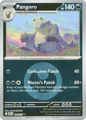 Pokemon TCG - ME: Ascended Heroes - Pangoro - 140/217 - Energy Symbol Reverse Holofoil
