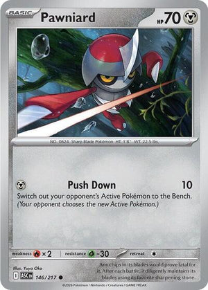 Pokemon TCG - ME: Ascended Heroes - Pawniard - 146/217