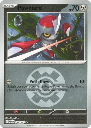 Pokemon TCG - ME: Ascended Heroes - Pawniard - 146/217 - Quick Ball Reverse Holofoil