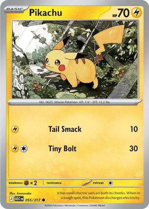Pokemon TCG - ME: Ascended Heroes - Pikachu - 055/217