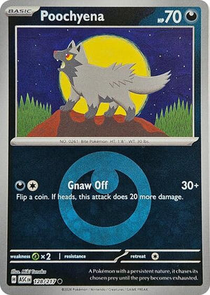 Pokemon TCG - ME: Ascended Heroes - Poochyena - 128/217 - Reverse Holofoil