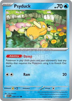 Pokemon TCG - ME: Ascended Heroes - Psyduck - 039/217