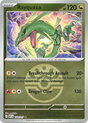 Pokemon TCG - ME: Ascended Heroes - Rayquaza - 153/217 - Friend Ball Reverse Holofoil