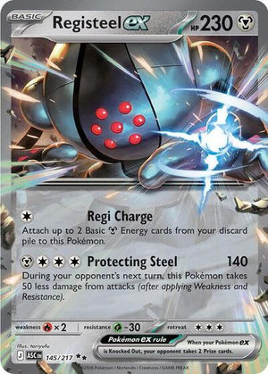 Pokemon TCG - ME: Ascended Heroes - Registeel ex - 145/217 - Holofoil
