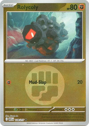 Pokemon TCG - ME: Ascended Heroes - Rolycoly - 118/217 - Energy Symbol Reverse Holofoil