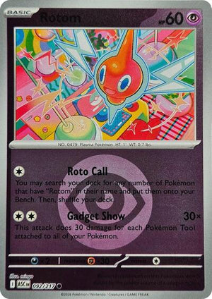 Pokemon TCG - ME: Ascended Heroes - Rotom - 092/217 - Reverse Holofoil