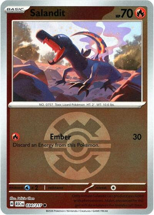 Pokemon TCG - ME: Ascended Heroes - Salandit - 034/217 - Reverse Holofoil