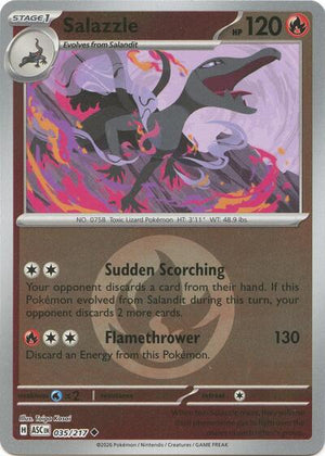Pokemon TCG - ME: Ascended Heroes - Salazzle - 035/217 - Energy Symbol Reverse Holofoil