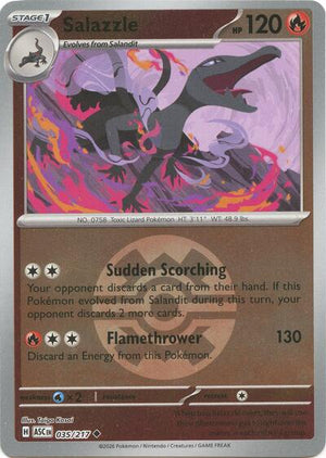 Pokemon TCG - ME: Ascended Heroes - Salazzle - 035/217 - Quick Ball Reverse Holofoil