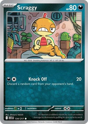 Pokemon TCG - ME: Ascended Heroes - Scraggy - 134/217
