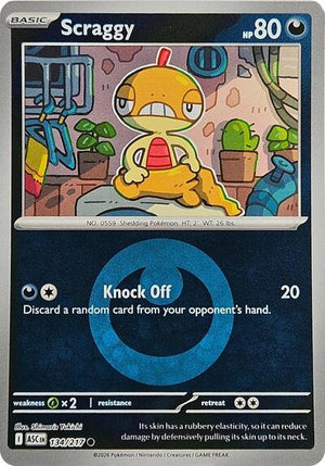 Pokemon TCG - ME: Ascended Heroes - Scraggy - 134/217 - Reverse Holofoil