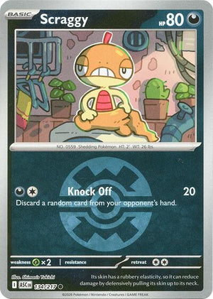Pokemon TCG - ME: Ascended Heroes - Scraggy - 134/217 - Quick Ball Reverse Holofoil