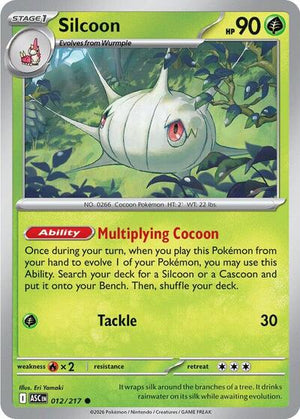 Pokemon TCG - ME: Ascended Heroes - Silcoon - 012/217