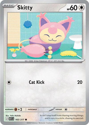 Pokemon TCG - ME: Ascended Heroes - Skitty - 165/217