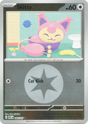 Pokemon TCG - ME: Ascended Heroes - Skitty - 165/217 - Energy Symbol Reverse Holofoil