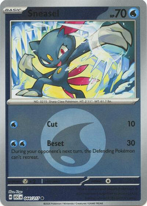 Pokemon TCG - ME: Ascended Heroes - Sneasel - 044/217 - Energy Symbol Reverse Holofoil