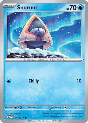 Pokemon TCG - ME: Ascended Heroes - Snorunt - 046/217