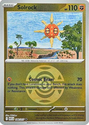 Pokemon TCG - ME: Ascended Heroes - Solrock - 106/217 - Reverse Holofoil