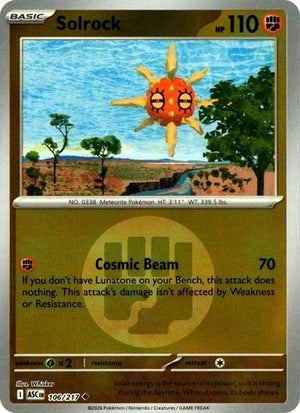 Pokemon TCG - ME: Ascended Heroes - Solrock - 106/217 - Reverse Holofoil