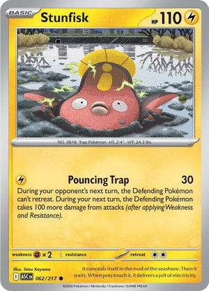 Pokemon TCG - ME: Ascended Heroes - Stunfisk - 062/217