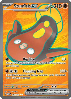 Pokemon TCG - ME: Ascended Heroes - Stunfisk ex - 252/217 - Holofoil