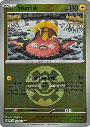 Pokemon TCG - ME: Ascended Heroes - Stunfisk - 062/217 - Reverse Holofoil