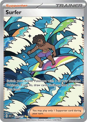 Pokemon TCG - ME: Ascended Heroes - Surfer - 293/217 - Holofoil