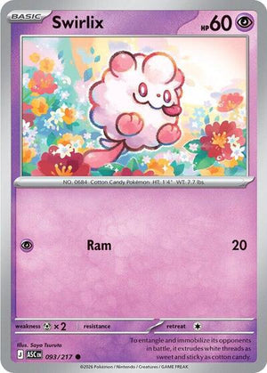 Pokemon TCG - ME: Ascended Heroes - Swirlix - 093/217