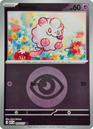 Pokemon TCG - ME: Ascended Heroes - Swirlix - 093/217 - Reverse Holofoil