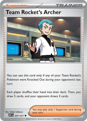 Pokemon TCG - ME: Ascended Heroes - Team Rocket's Archer - 201/217