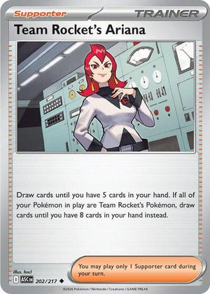 Pokemon TCG - ME: Ascended Heroes - Team Rocket's Ariana - 202/217 - Reverse Holofoil