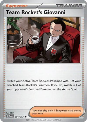 Pokemon TCG - ME: Ascended Heroes - Team Rocket's Giovanni - 204/217