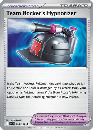 Pokemon TCG - ME: Ascended Heroes - Team Rocket's Hypnotizer - 206/217 - Reverse Holofoil
