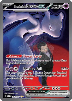 Pokemon TCG - ME: Ascended Heroes - Team Rocket's Mewtwo ex - 281/217 - Holofoil