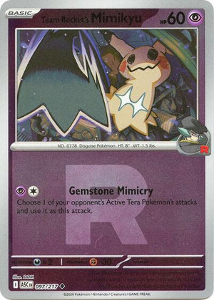 Pokemon TCG - ME: Ascended Heroes - Team Rocket's Mimikyu - 097/217 - Team Rocket Reverse Holofoil