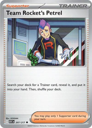 Pokemon TCG - ME: Ascended Heroes - Team Rocket's Petrel - 207/217